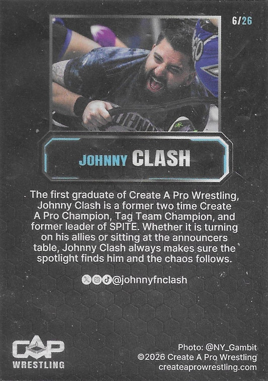 Johnny Clash trading card PWcatalog