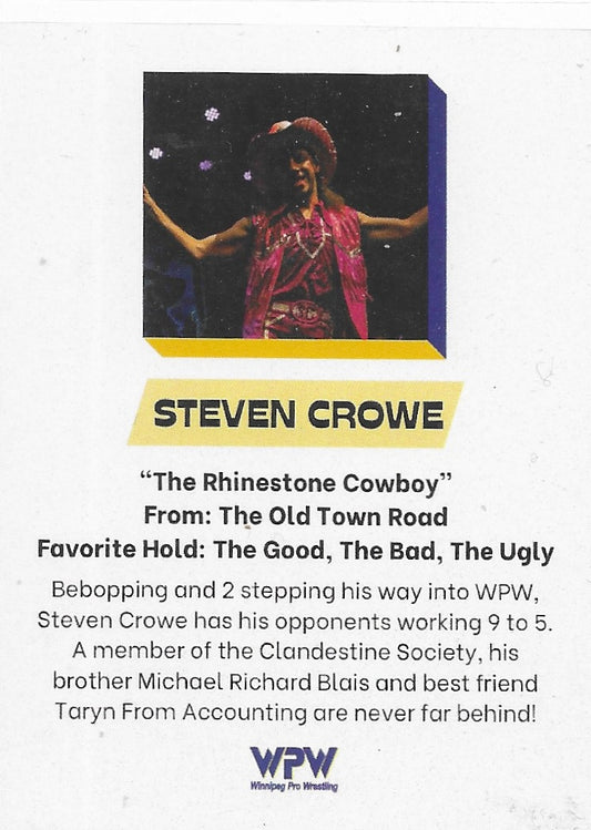 Steven Crowe trading card PW Catalog