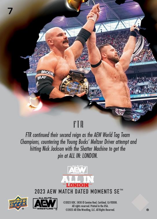 FTR – FTR Defends AEW World TAG Team Championship Against the Young Bucks in a Thrilling Rubber Match