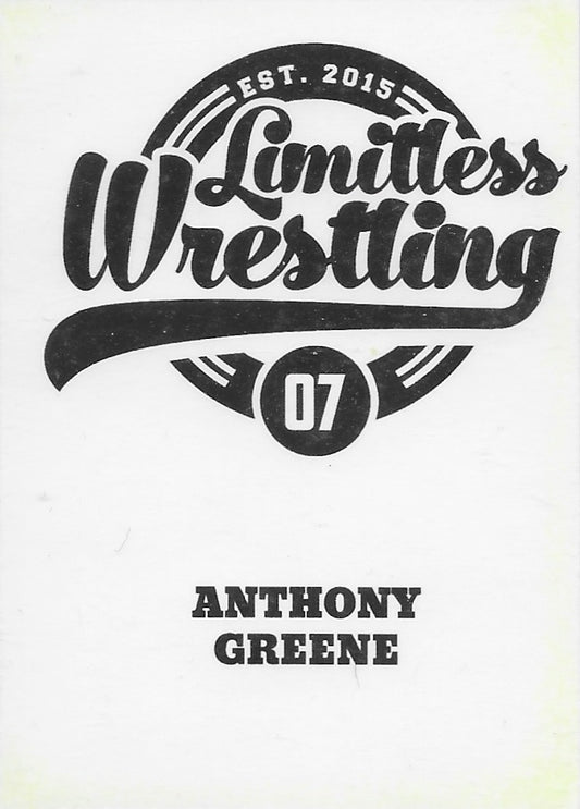 Anthony Greene trading card PW Catalog