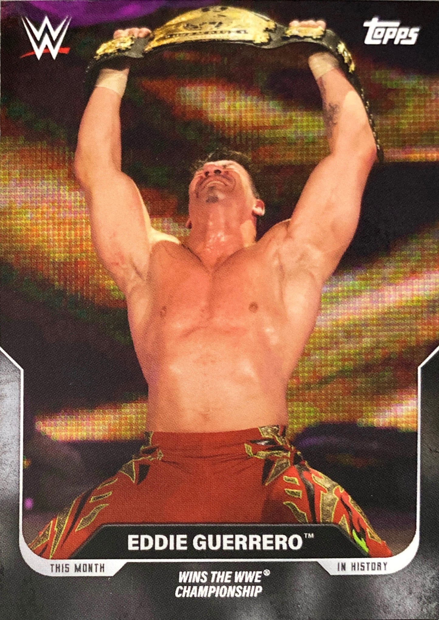 NO Way Out – February 15, 2004 Eddie Guerrero Wins the WWE Championship trading card PW Catalog