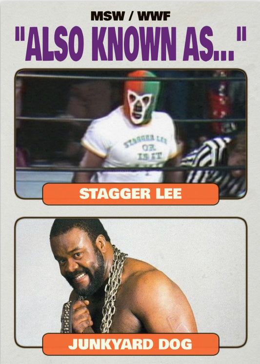 Stagger LEE / Junkyard Dog trading card PW Catalog
