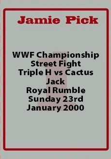 Triple H vs Cactus Jack