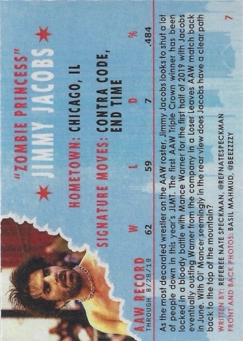 “Zombie Princess”jimmy Jacobs trading card PW Catalog