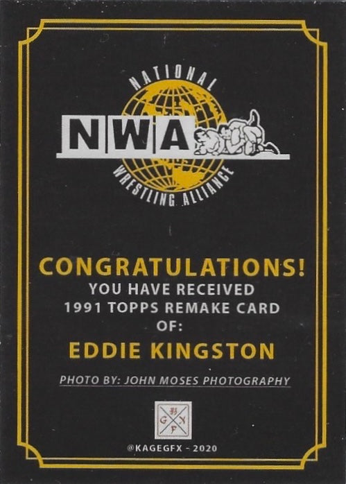 Eddie Kingston trading card PW Catalog