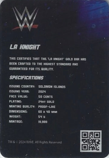 La Knight trading card PW Catalog