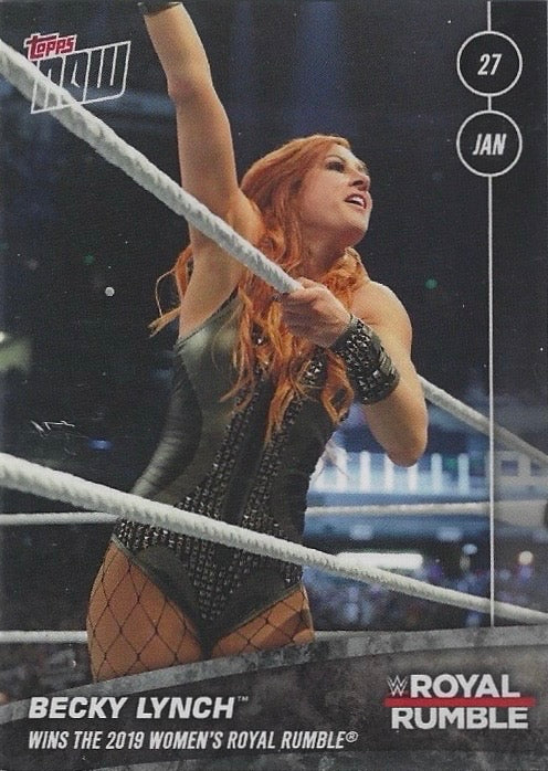 Becky Lynch Wins the 2019 Women’s Royal Rumble trading card PW Catalog