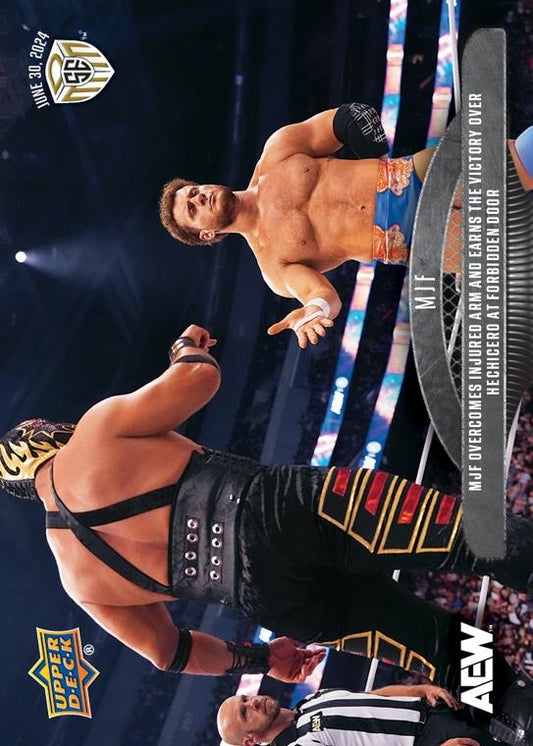 MJF – MJF Overcomes Injured Arm and Earns the Victory Over Hechicero at Forbidden Door trading card PW Catalog