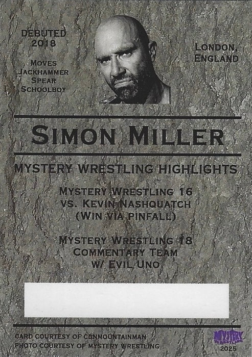 ‘Professional Idiot’ Simon Miller trading card PW Catalog