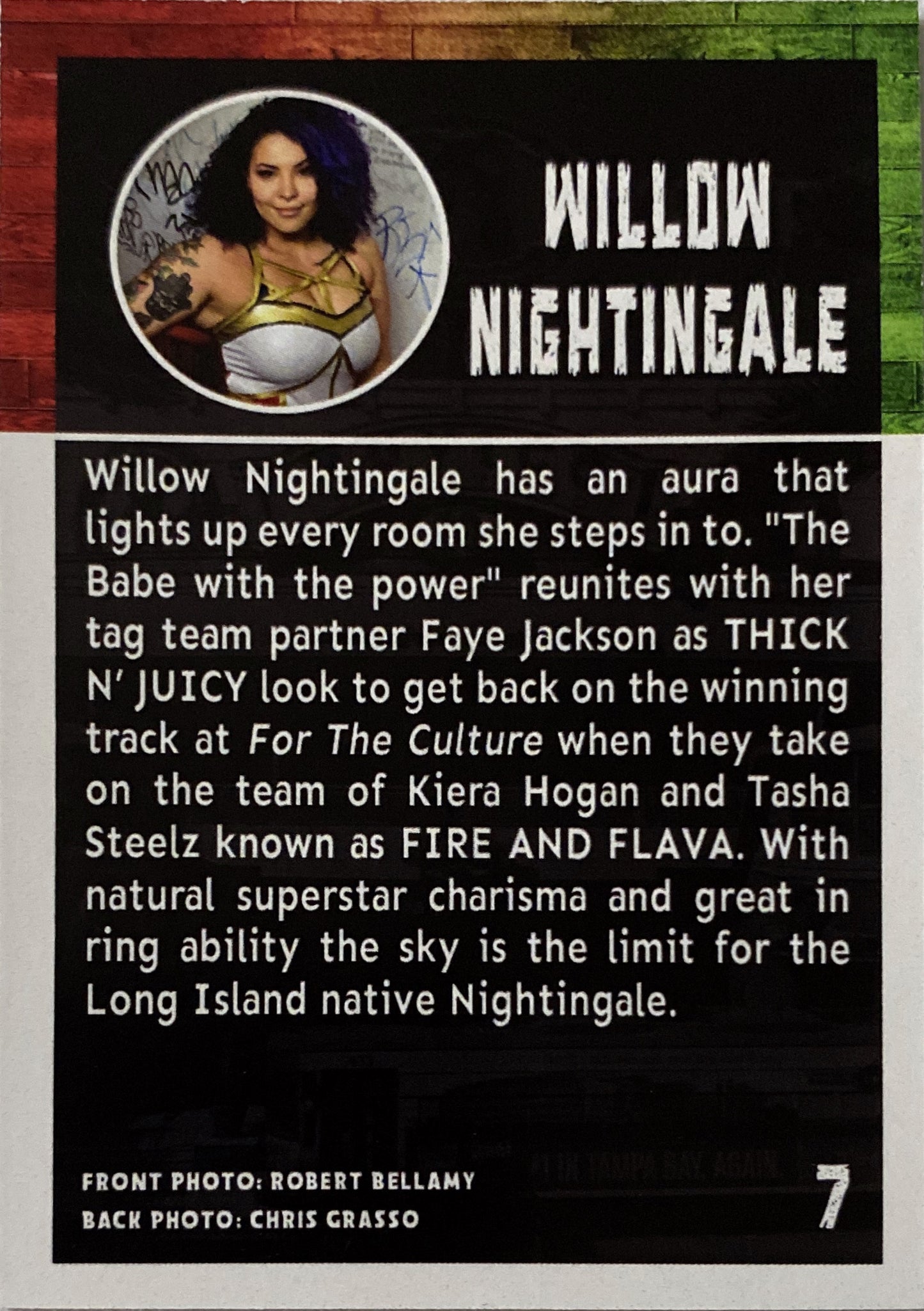 Willow Nightingale trading card PW Catalog