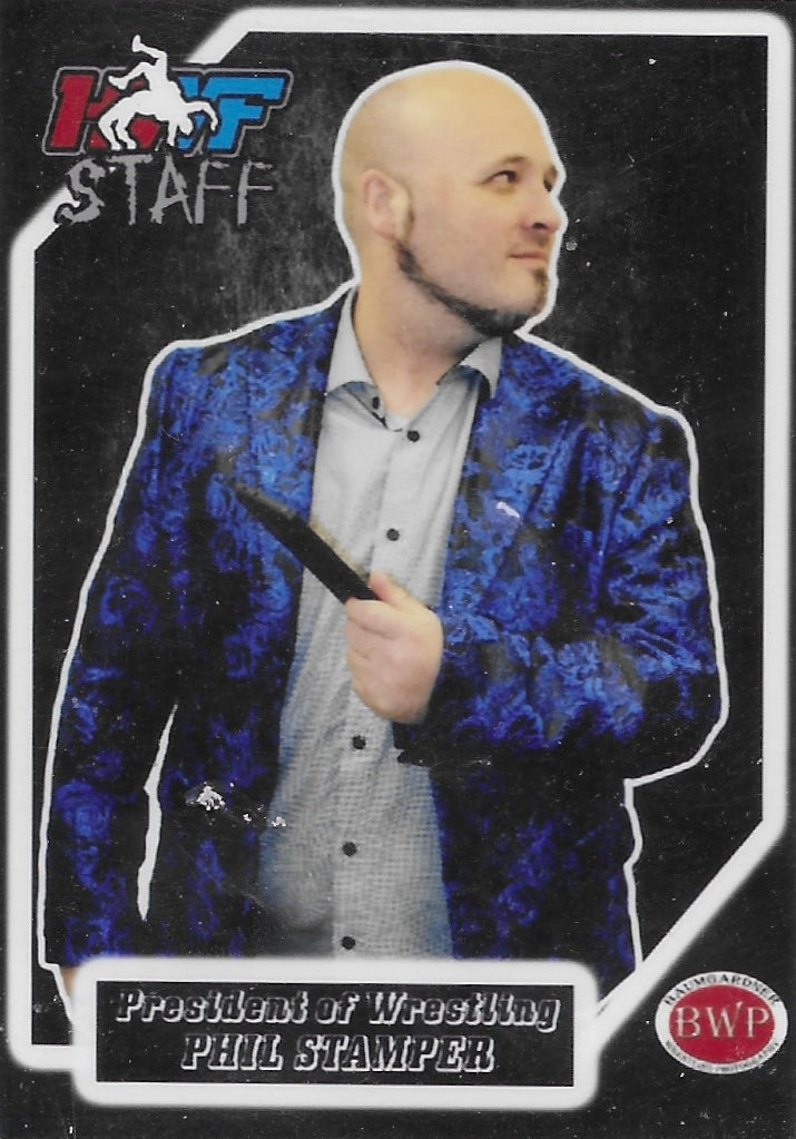 President of Wrestling Phil Stamper trading card PW Catalog