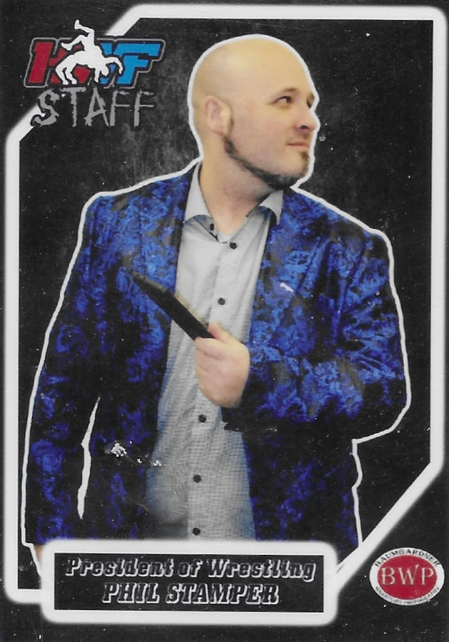 President of Wrestling Phil Stamper trading card PW Catalog