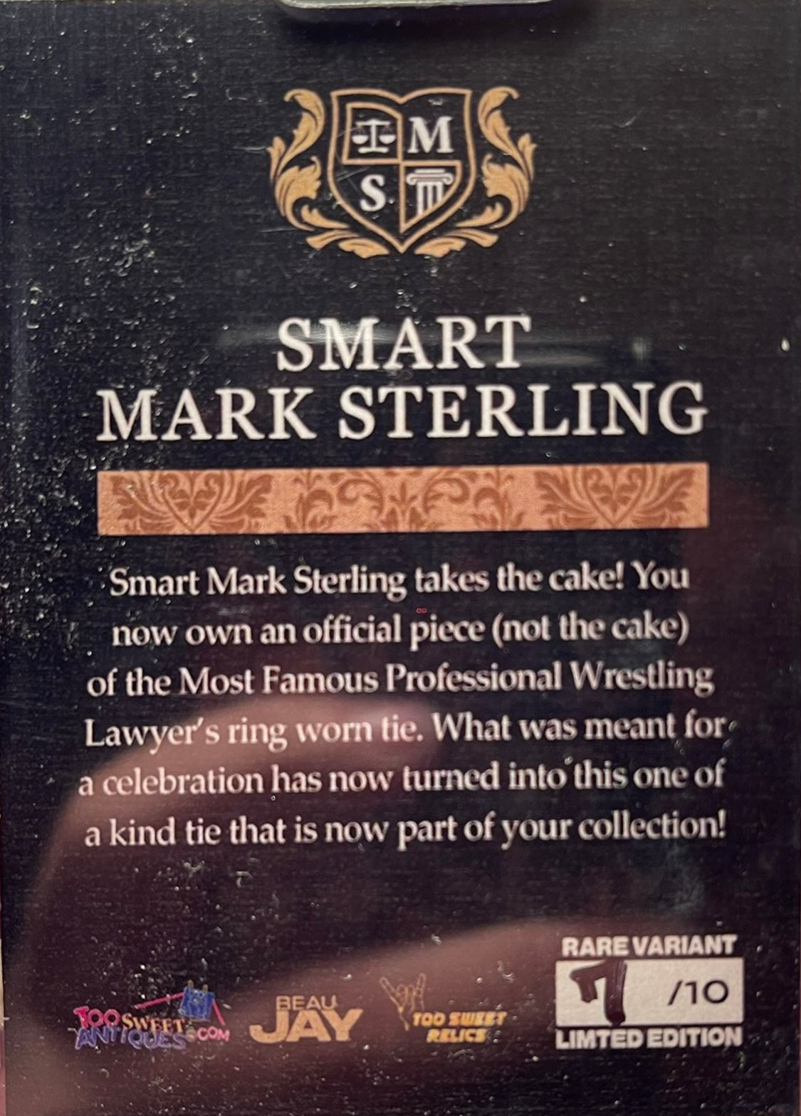 Smart Mark Sterling – Autograph Event Worn TIE - image 2