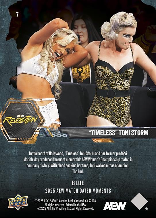 “Timeless” Toni Storm – “Timeless” Toni Storm Ends HER Feud With Mariah MAY in Sensational Fashion in the Birthplace of Cinema