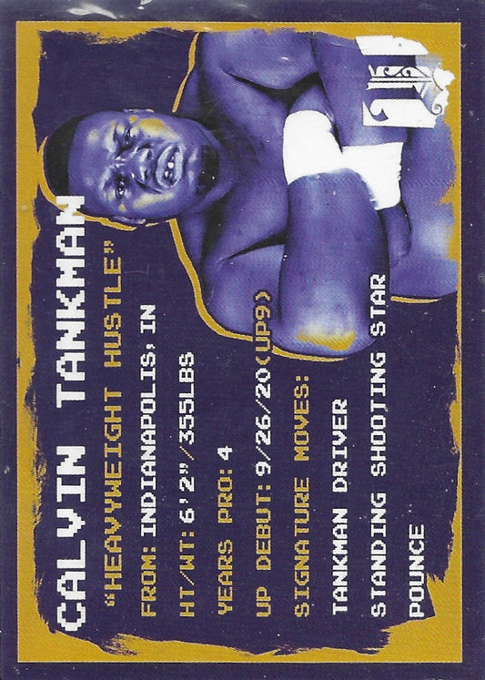 Calvin Tankman trading card PW Catalog