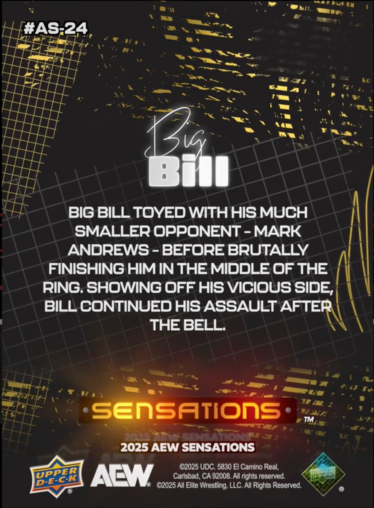 8/23/25 – Big Bill – Big Bill Makes a Brutal and Clear Statement in HIS Victory Over Mark Andrews