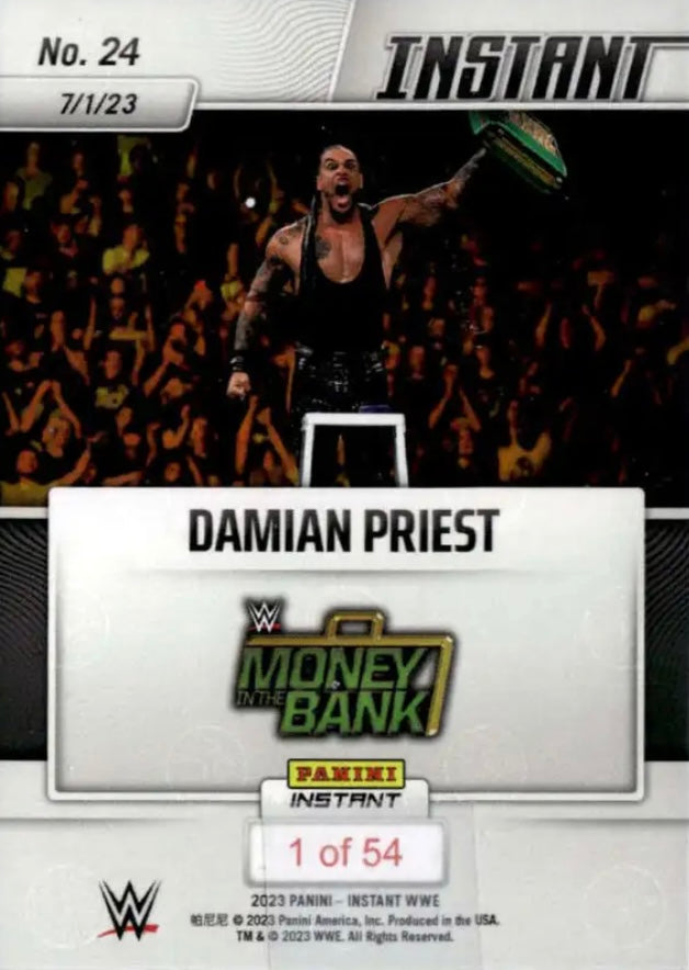Damian Priest – Damian Priest Becomes “Señor” Money in the Bank trading card PW Catalog