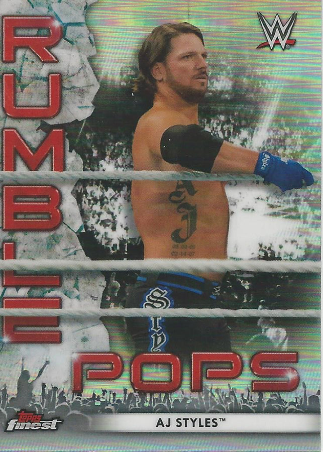 WWE Topps Finest 2021 AJ Styles RP-5 trading card PW Catalog