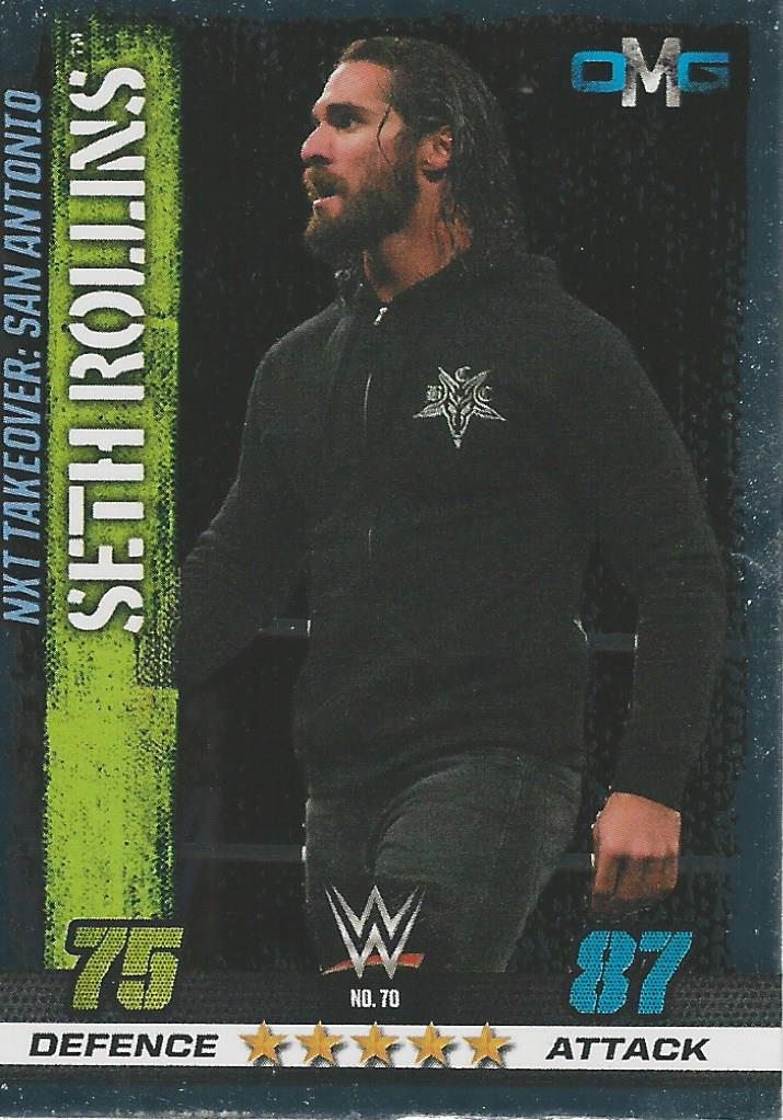 WWE Topps Slam Attax 10th Edition 2017 Seth Rollins #70