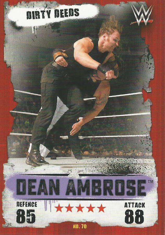 WWE Topps Slam Attax Takeover 2016 Dean Ambrose #70