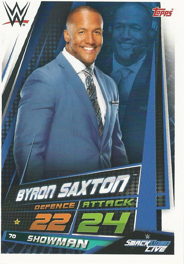 WWE Topps Slam Attax Universe 2019 Byron Saxton #70