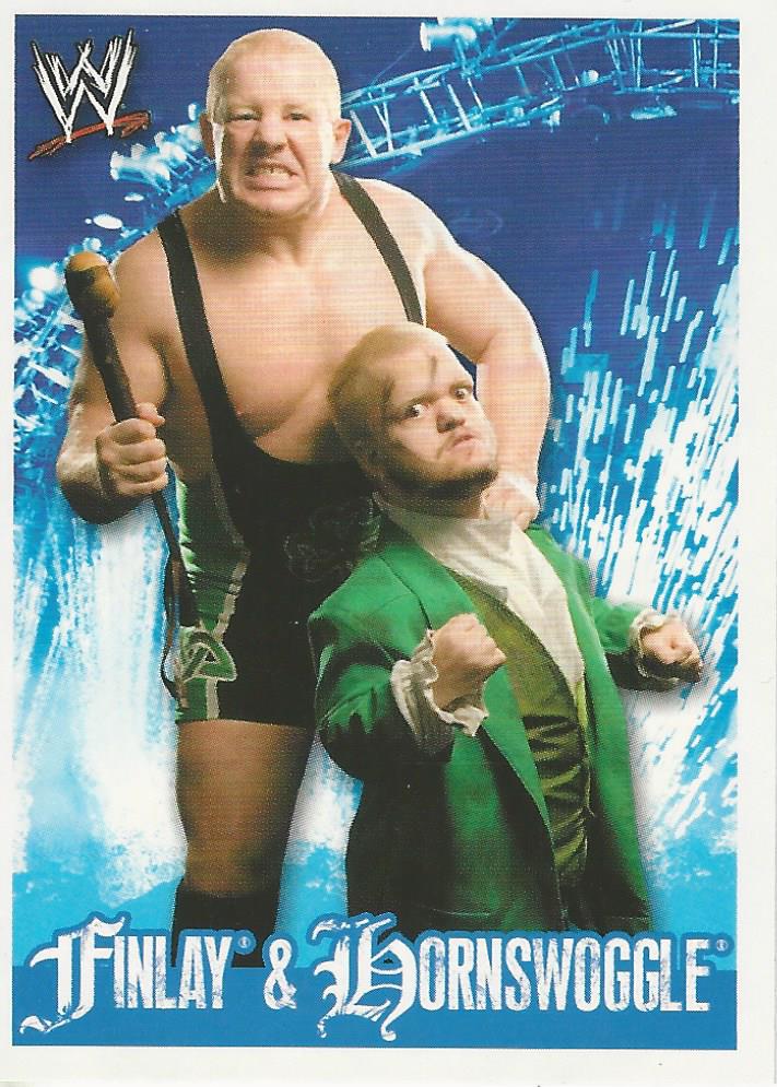 WWE Topps Rivals 2009 Stickers Finlay and Hornswoggle #70