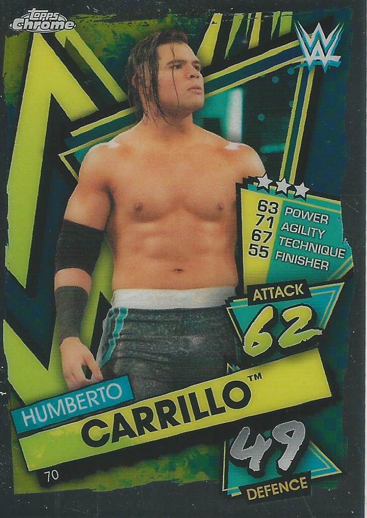 WWE Topps Slam Attax Chrome 2021 Humberto Carrillo #70
