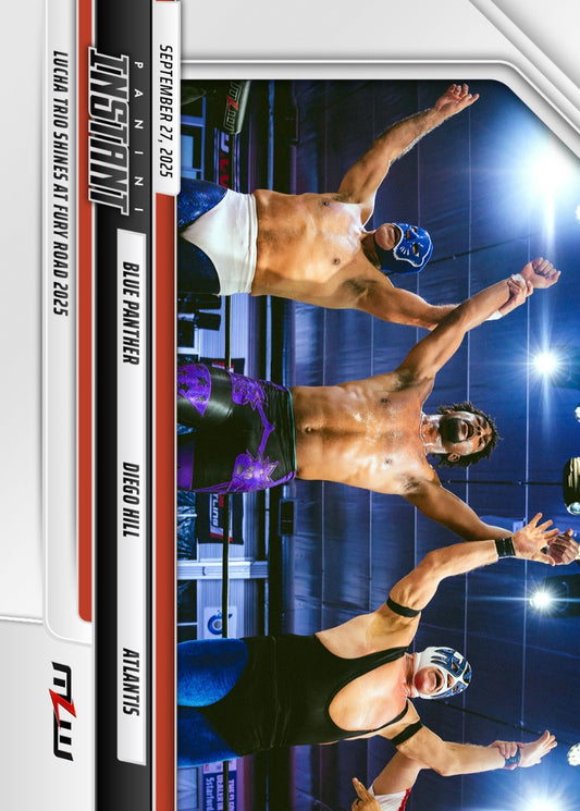 Blue Panther / Diego Hill / Atlantis – Lucha Trio Shines at Fury Road 2025 trading card PW Catalog