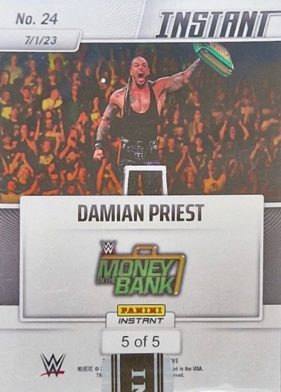 Damian Priest – Damian Priest Becomes “Señor” Money in the Bank trading card PW Catalog
