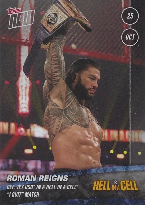Roman Reigns DEF. JEY USO in a Hell in Cell “I Quit” Match