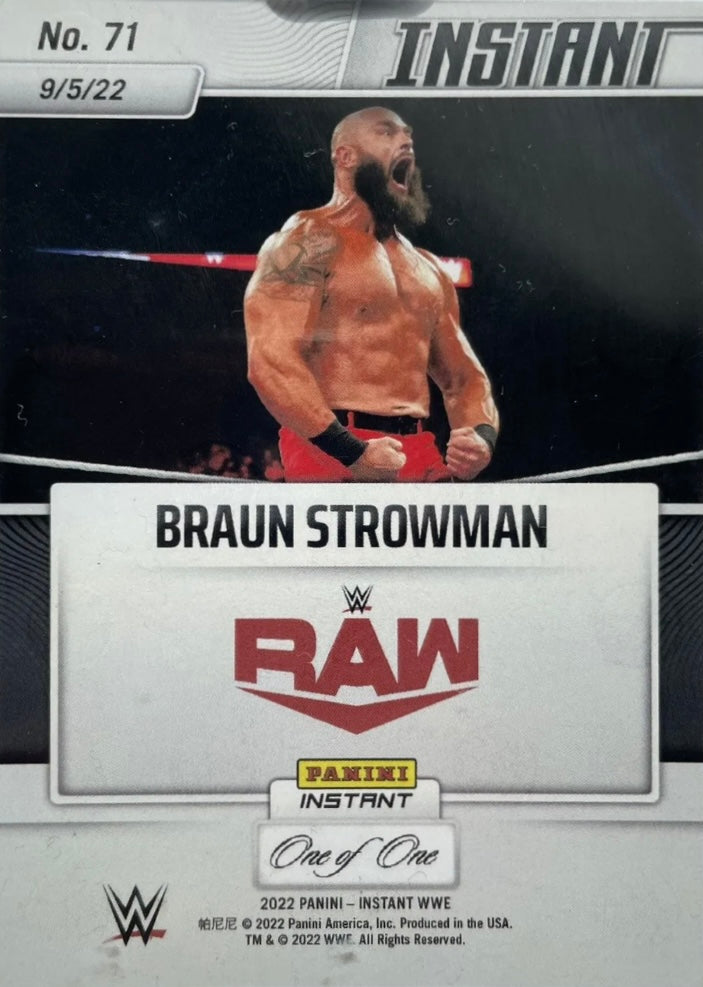 Braun Strowman – the Monster Among MEN Wreaks Havoc on RAW in Return trading card PW Catalog