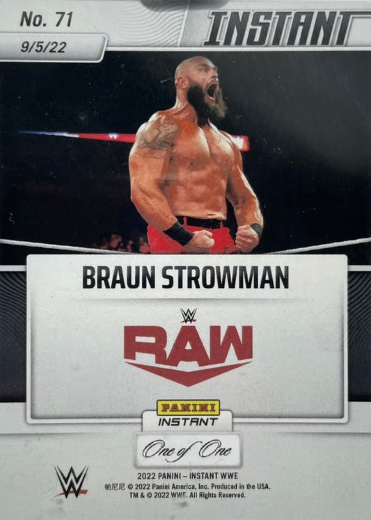 Braun Strowman – the Monster Among MEN Wreaks Havoc on RAW in Return trading card PW Catalog