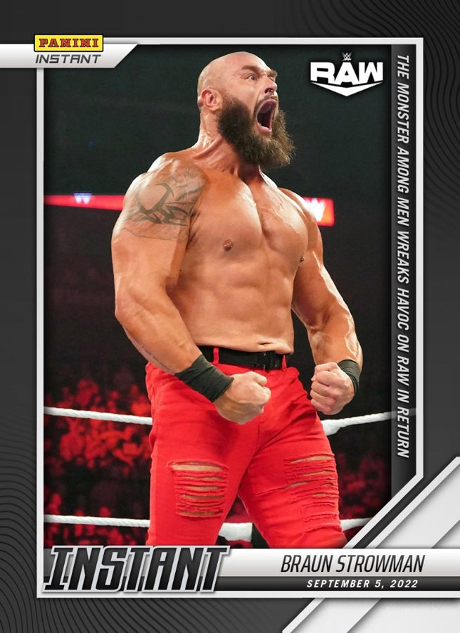 Braun Strowman – the Monster Among MEN Wreaks Havoc on RAW in Return trading card PW Catalog