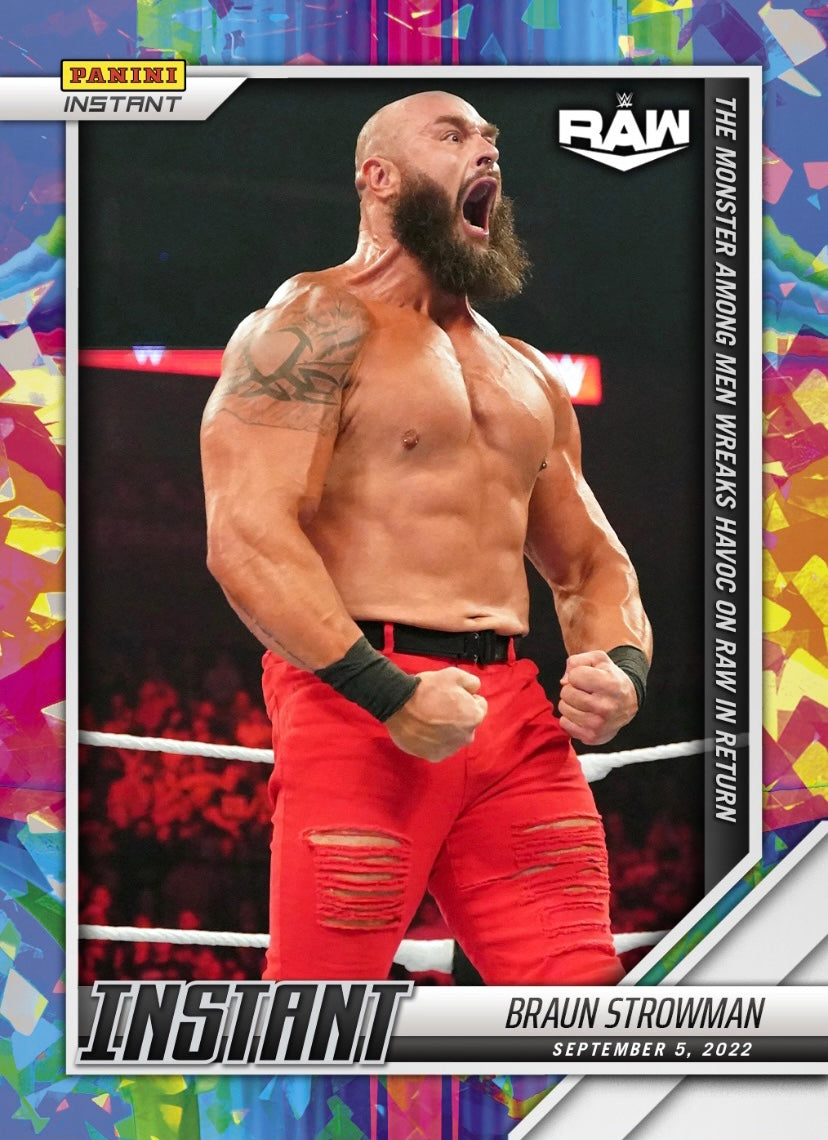 Braun Strowman – the Monster Among MEN Wreaks Havoc on RAW in Return trading card PW Catalog