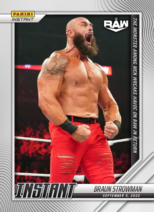Braun Strowman – the Monster Among MEN Wreaks Havoc on RAW in Return trading card PW Catalog