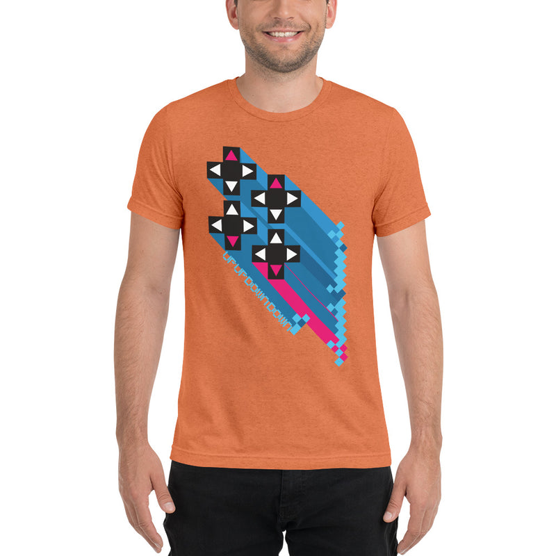 Xavier Woods "Up Up Down Down" Tri-Blend T-Shirt T-Shirt PW Catalog