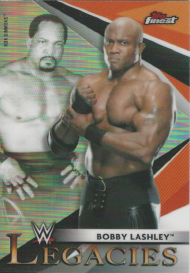 WWE Topps Finest 2021 Bobby Lashley and Ron Simmons L-14 trading card PW Catalog