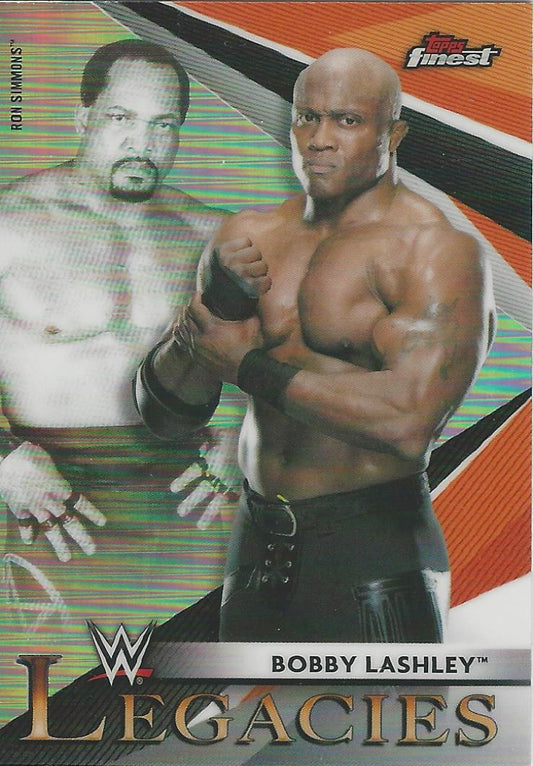 WWE Topps Finest 2021 Bobby Lashley and Ron Simmons L-14 trading card PW Catalog