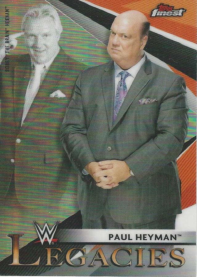 WWE Topps Finest 2021 Paul Heyman and Bobby Heenan L-17 trading card PW Catalog