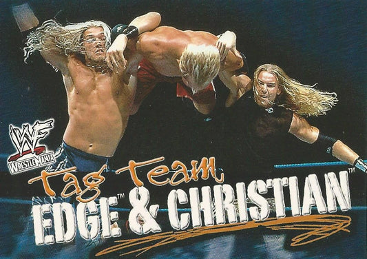 WWF Fleer WrestleMania 2001 Edge and Christian #71