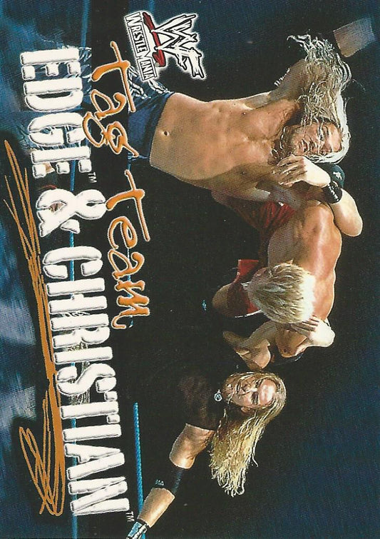 WWF Fleer Wrestlemania 2001 Edge and Christian #71