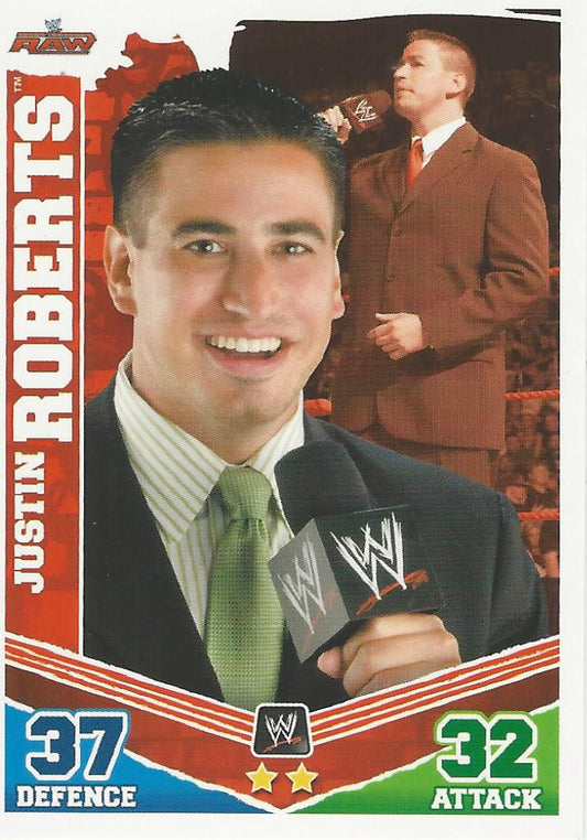 WWE Topps Slam Attax Mayhem 2010 Justin Roberts #71