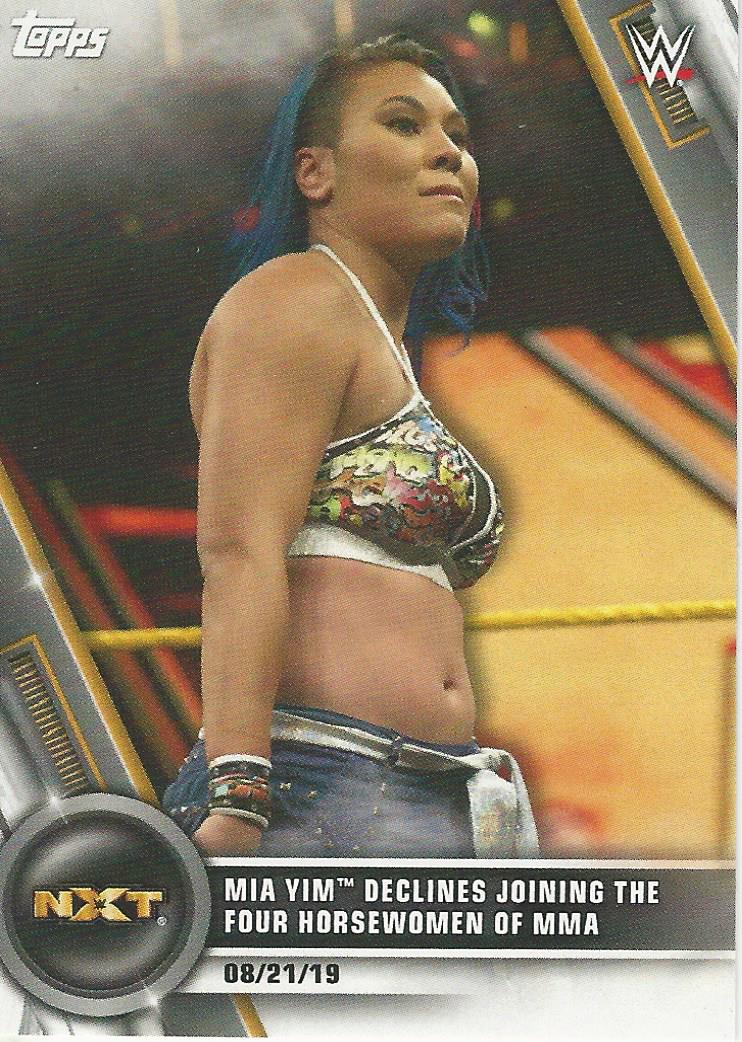 WWE Topps Women Division 2020 Mia Yim #71