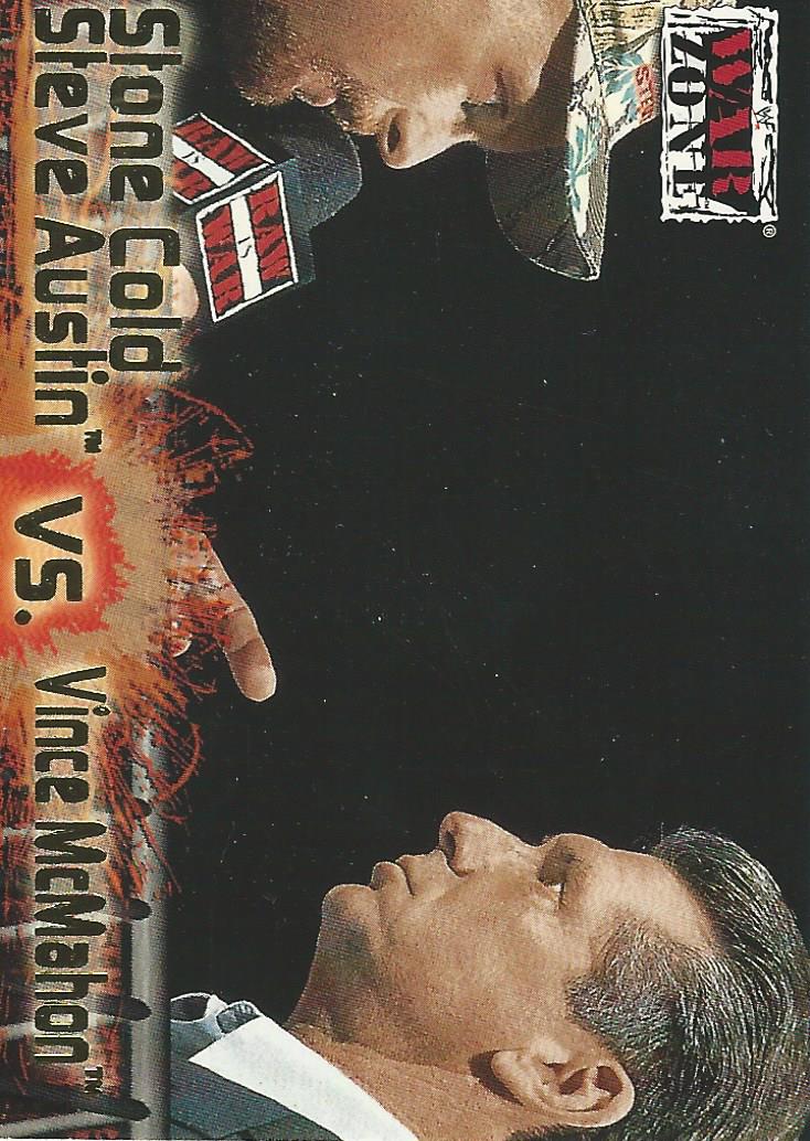 WWF Fleer Raw 2001 Stone Cold and Vince McMahon #71