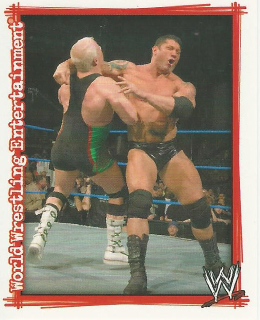 WWE Topps Superstars Uncovered 2007 Sticker Batista #71