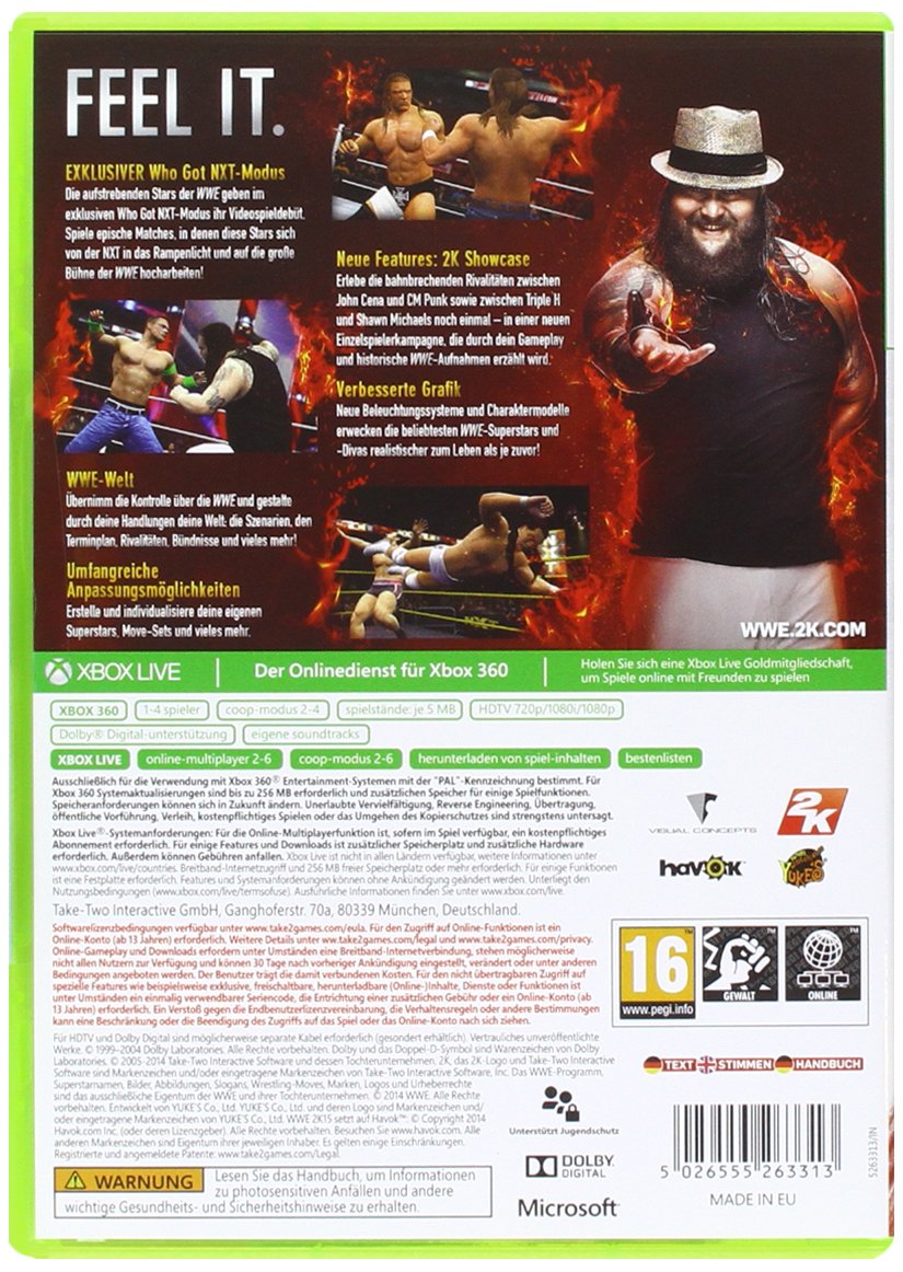 WWE 2K15 [Xbox 360] PWcatalog