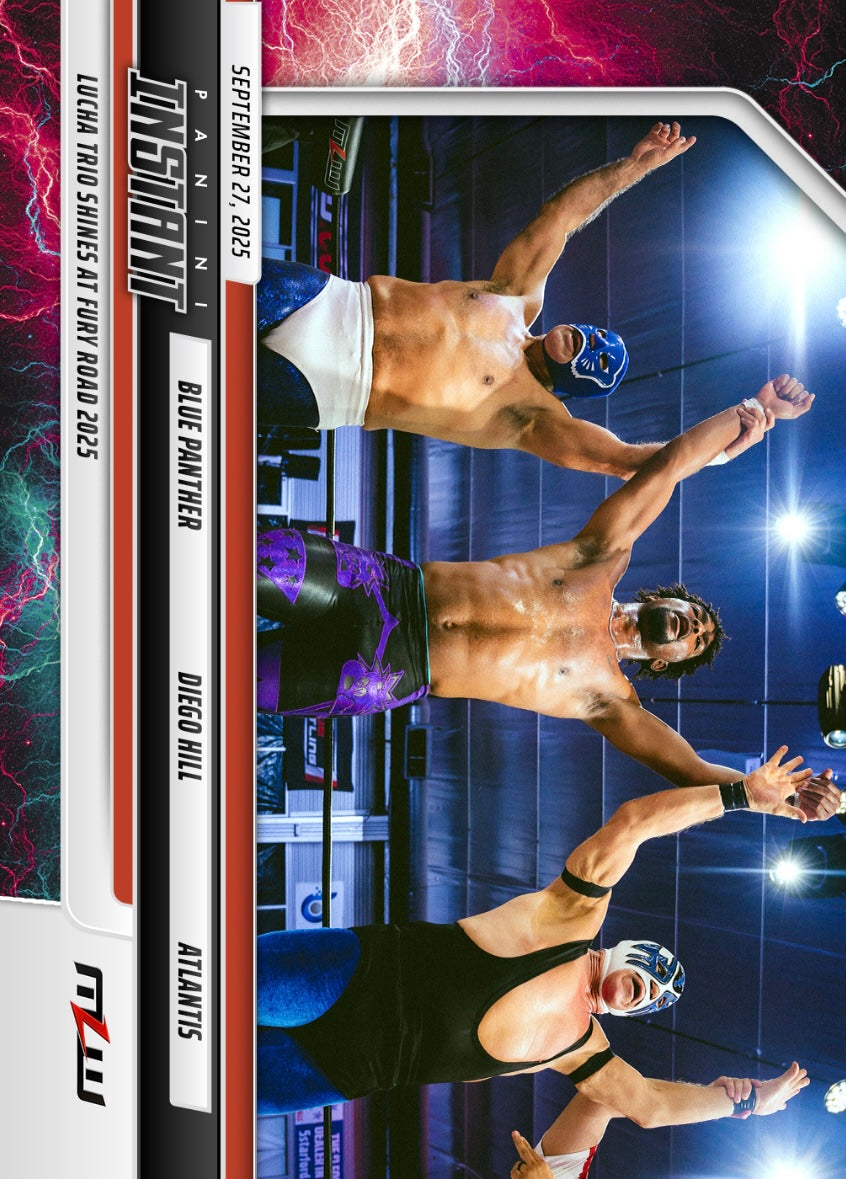 Blue Panther / Diego Hill / Atlantis – Lucha Trio Shines at Fury Road 2025 trading card PW Catalog