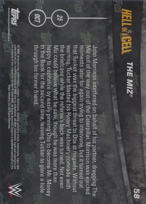 The MIZ DEF. Otis to Become “MR. Money in the Bank” trading card PW Catalog