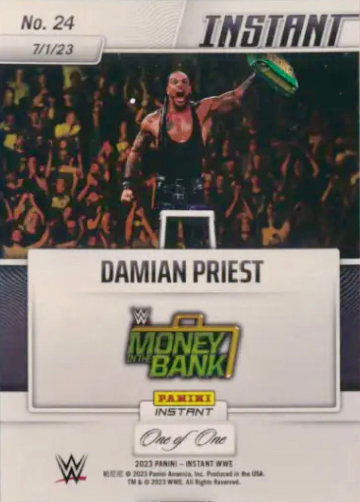 Damian Priest – Damian Priest Becomes “Señor” Money in the Bank trading card PW Catalog