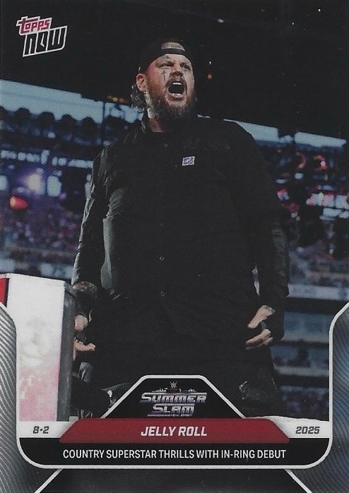 Jelly Roll Country Superstar Thrills With In-Ring Debut trading card PW Catalog
